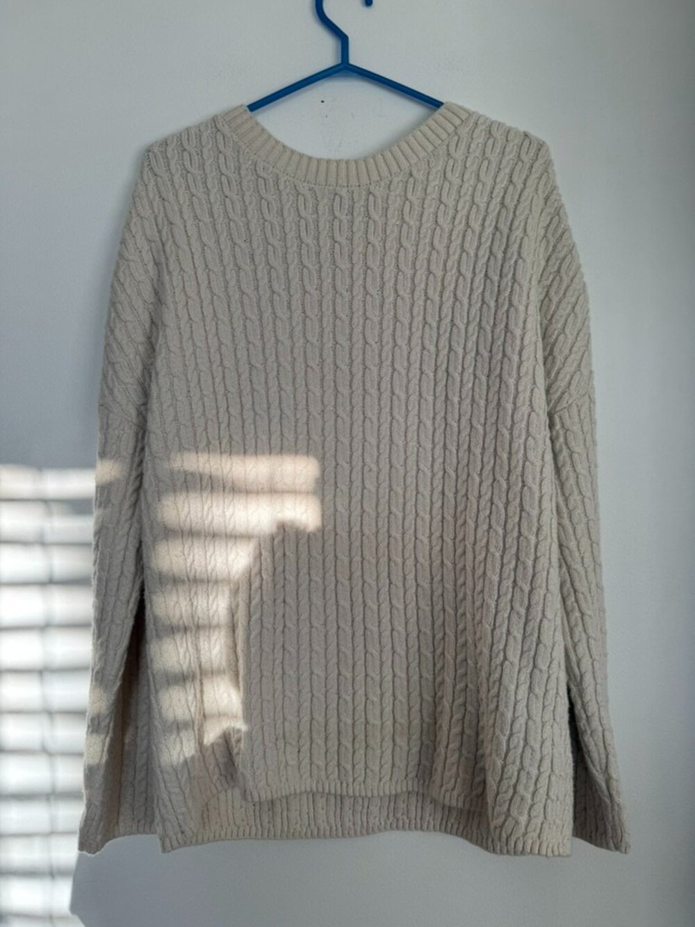 WindRiver Outfitters XL Cream Cable Knit Sweater Cozy Cottagecore Pullover - Picture 2 of 8